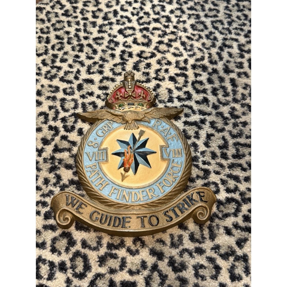 VTG Rogarn RAF No 8 Group Path Finder Force Wall Plaque WWII Bomber Command